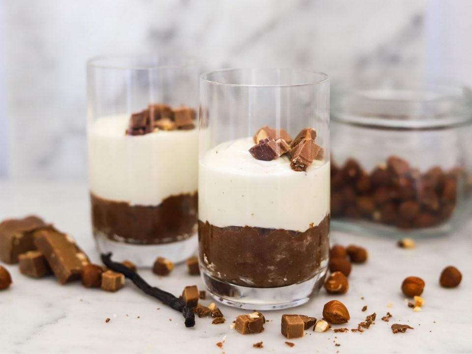Image for a cheesecake with nutella cream recipe containing products from NJIE's ProPud brand.